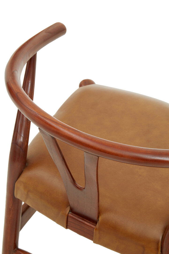 Seville Cow Camel Leather Chair