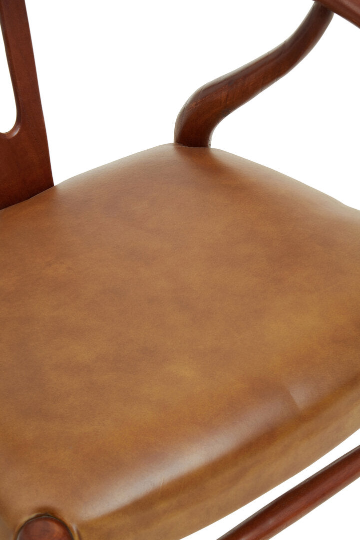 Seville Cow Camel Leather Chair