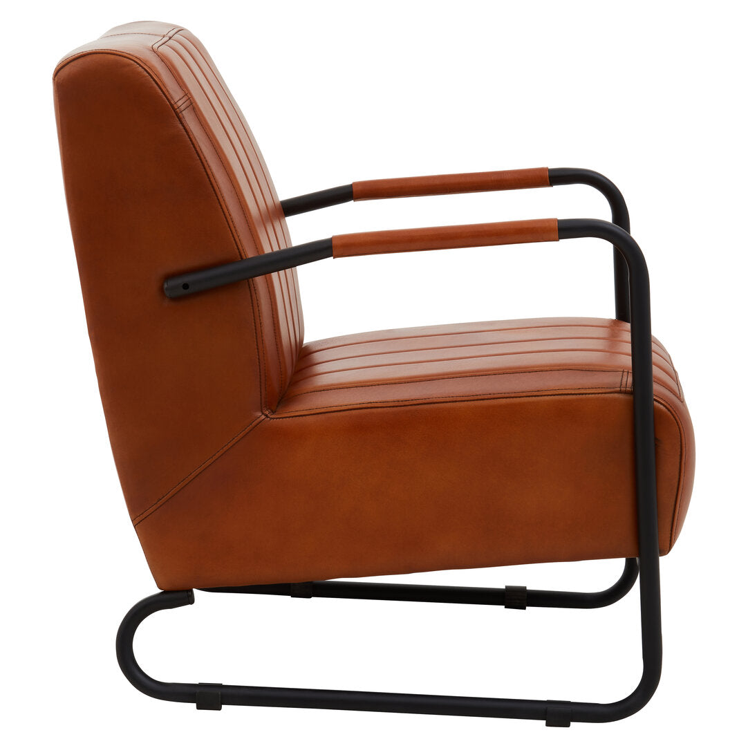 Verona Tan Leather Armchair