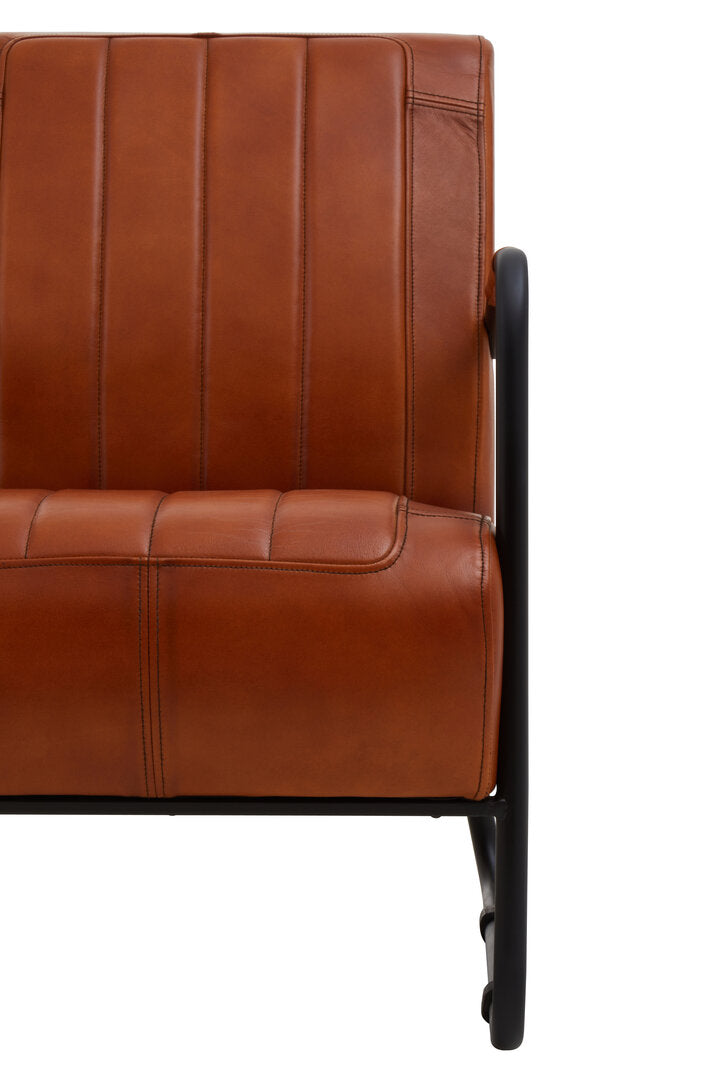 Verona Tan Leather Armchair