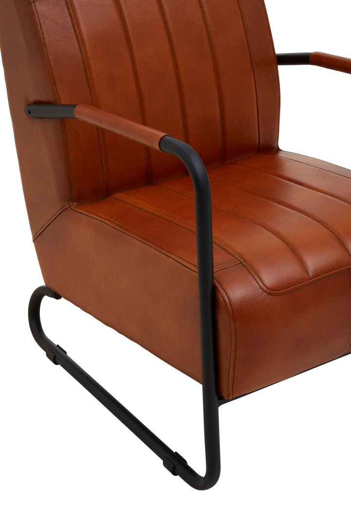 Verona Tan Leather Armchair
