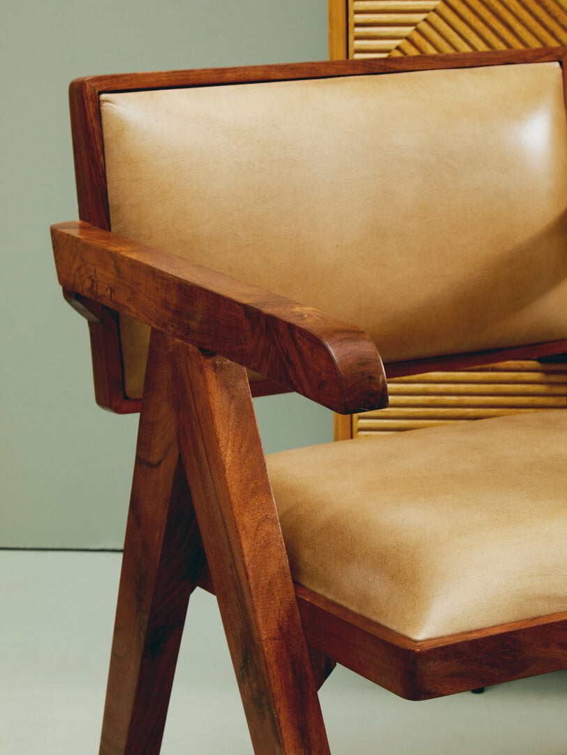 Verona Natural Leather Armchair