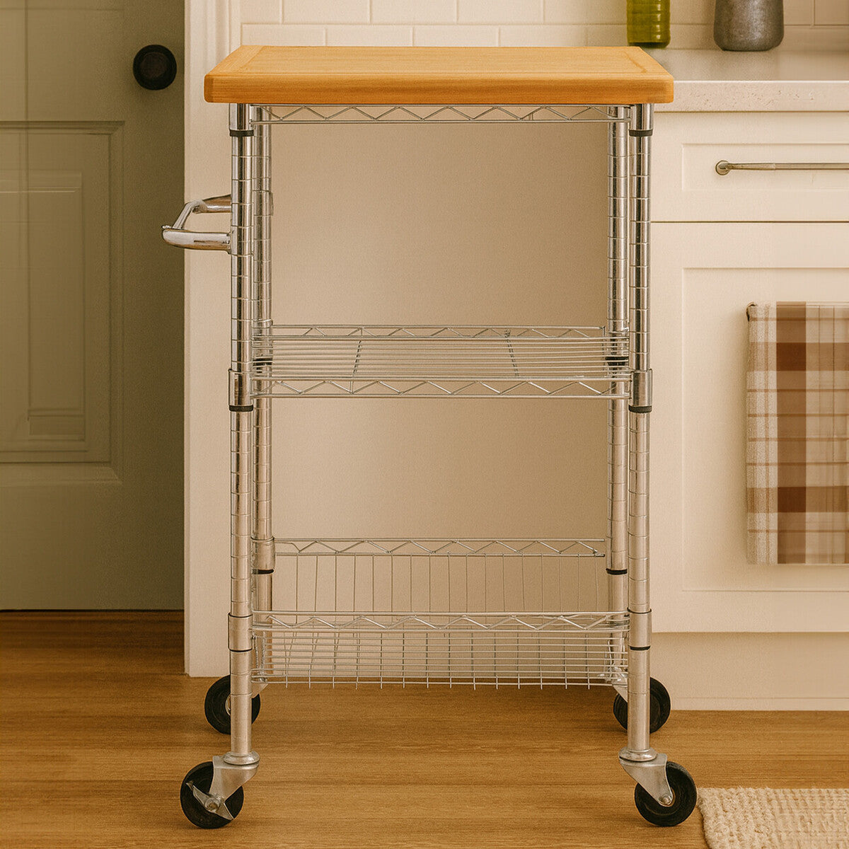 Vienna 3 Tier Kitchen Trolley