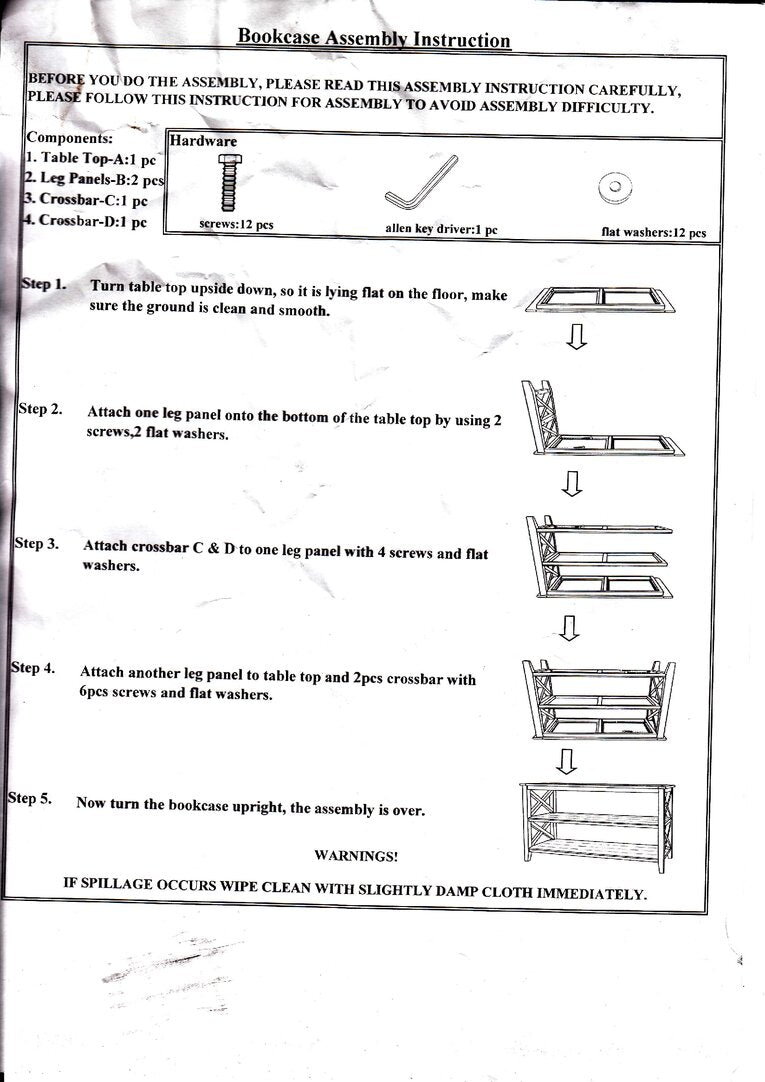 Savoy Three Shelf Large Black Bookcase