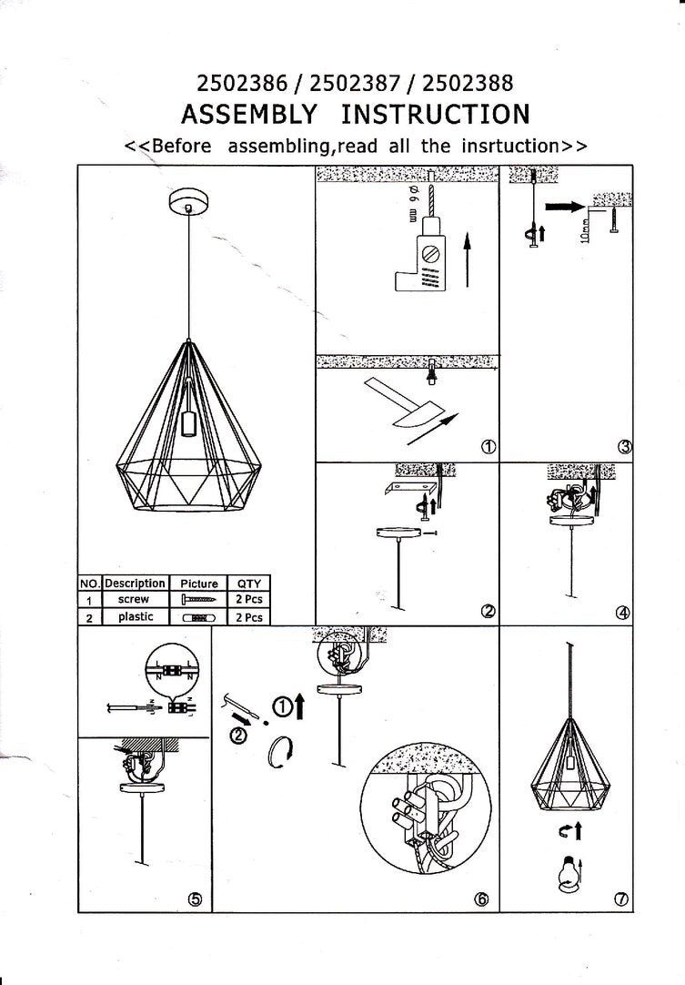 Norwich Champagne Gold Conical Pendant light