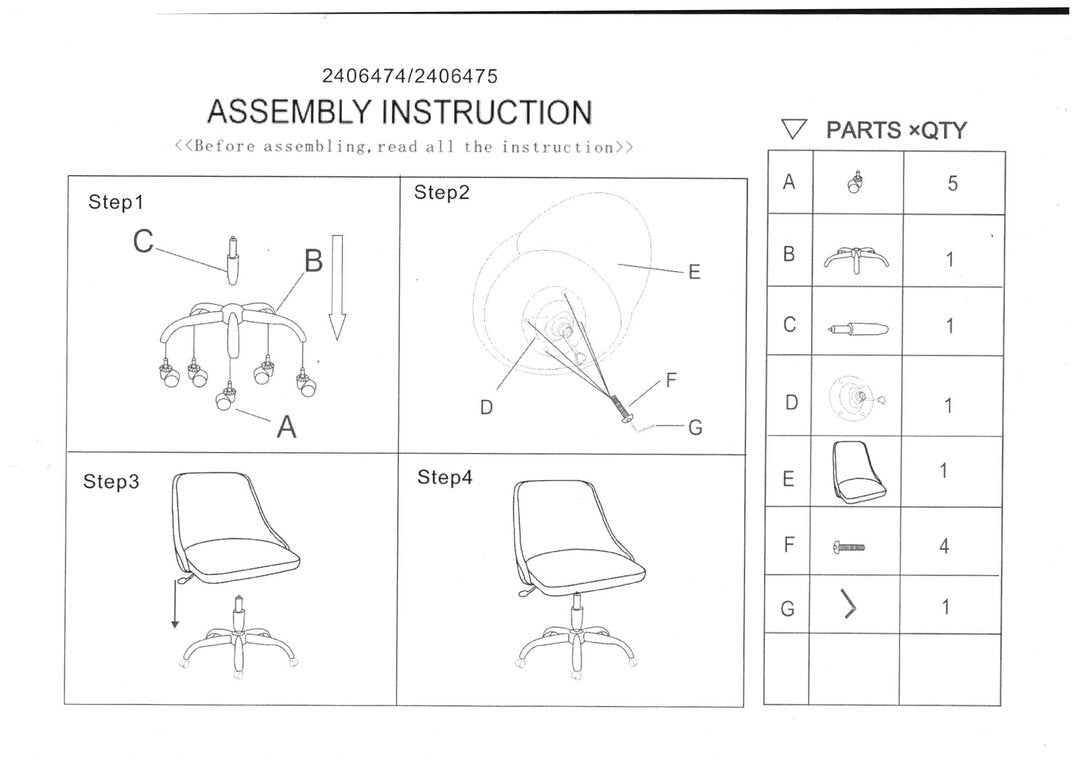 Florence Ribbed Black And Chrome Home Office Chair