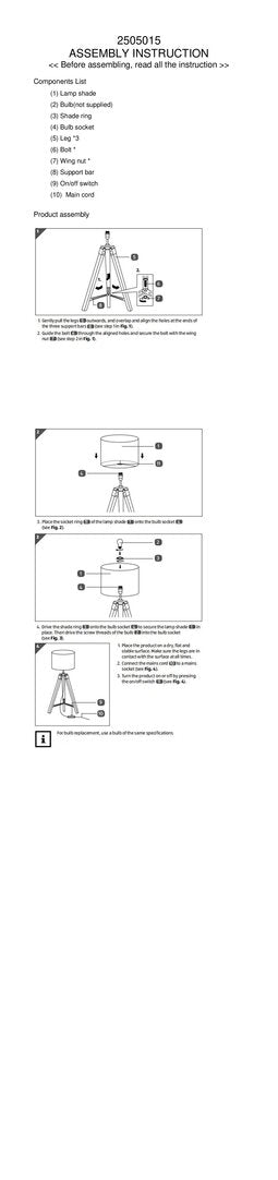 Seville Tripod Table Lamp With Black Base