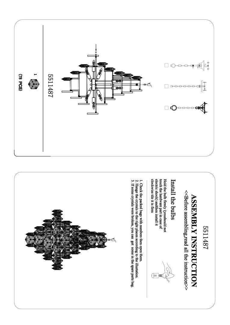 Cannes Tiered Glass Chandelier