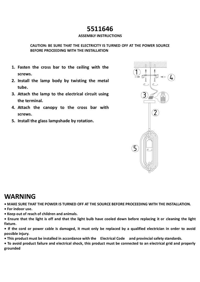 Granada Frosted Glass Pendant Light