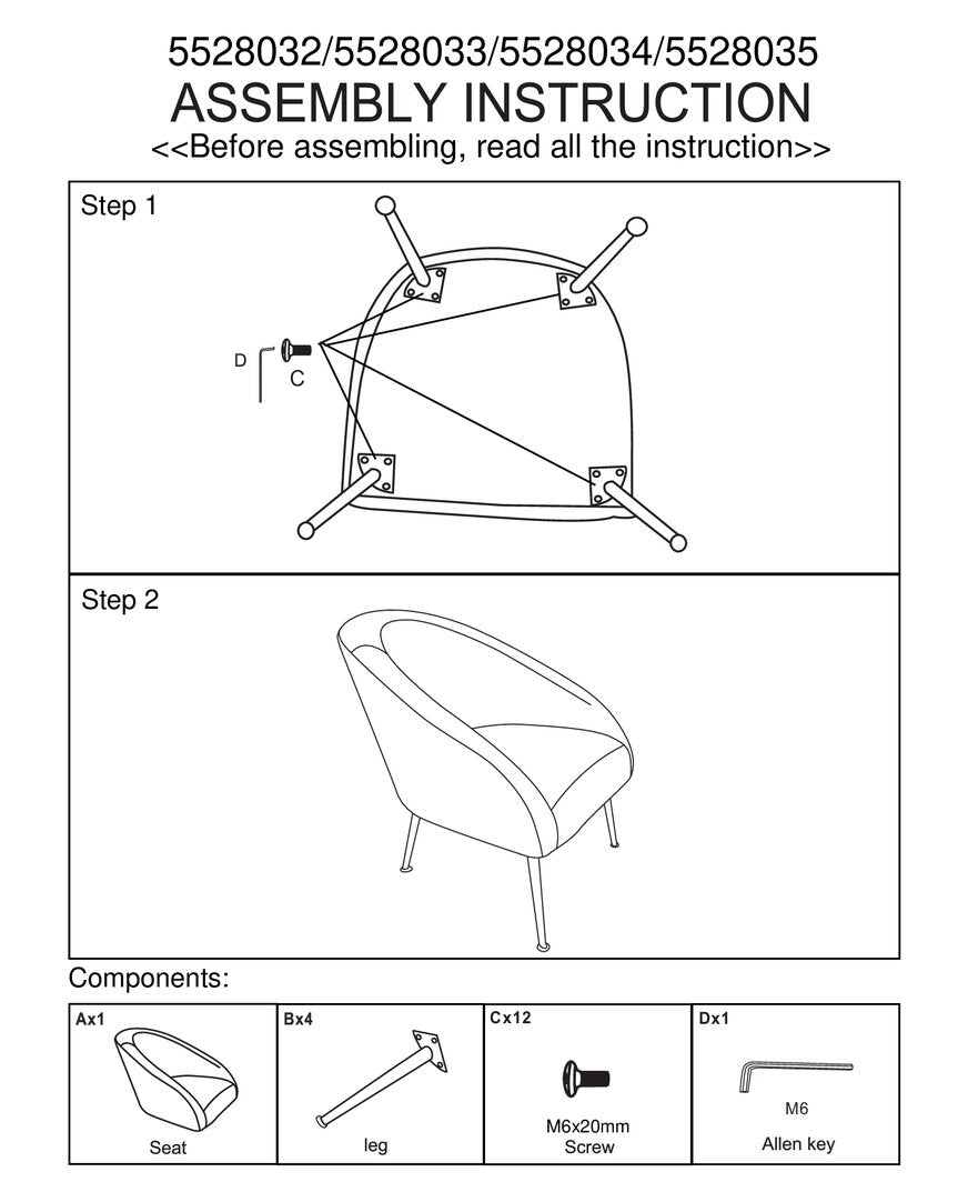 Lincoln Gold Velvet Occasional Chair
