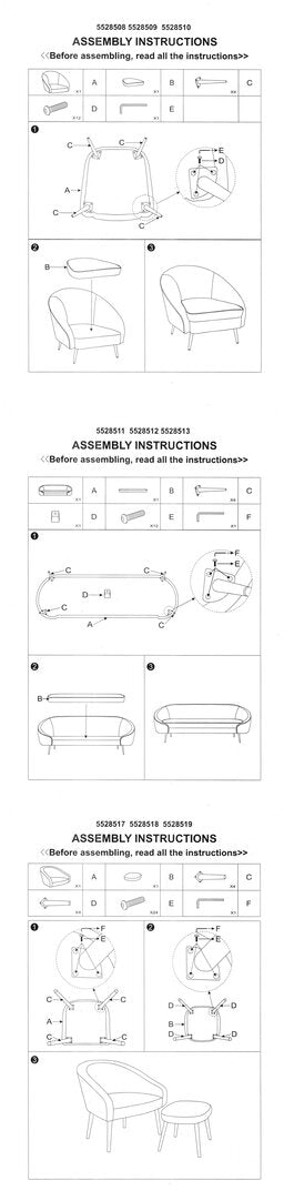 Hudson Mink Velvet Chair And Footstool