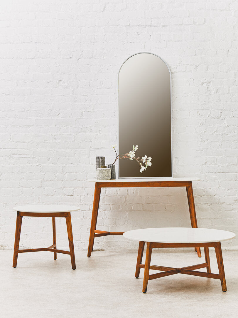 Richmond White Marble Coffee Table