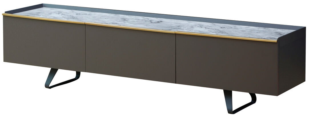 Richmond Grey Marble Top Media Unit
