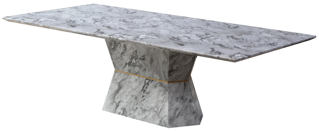 Kensington Grey Marble Dining Table