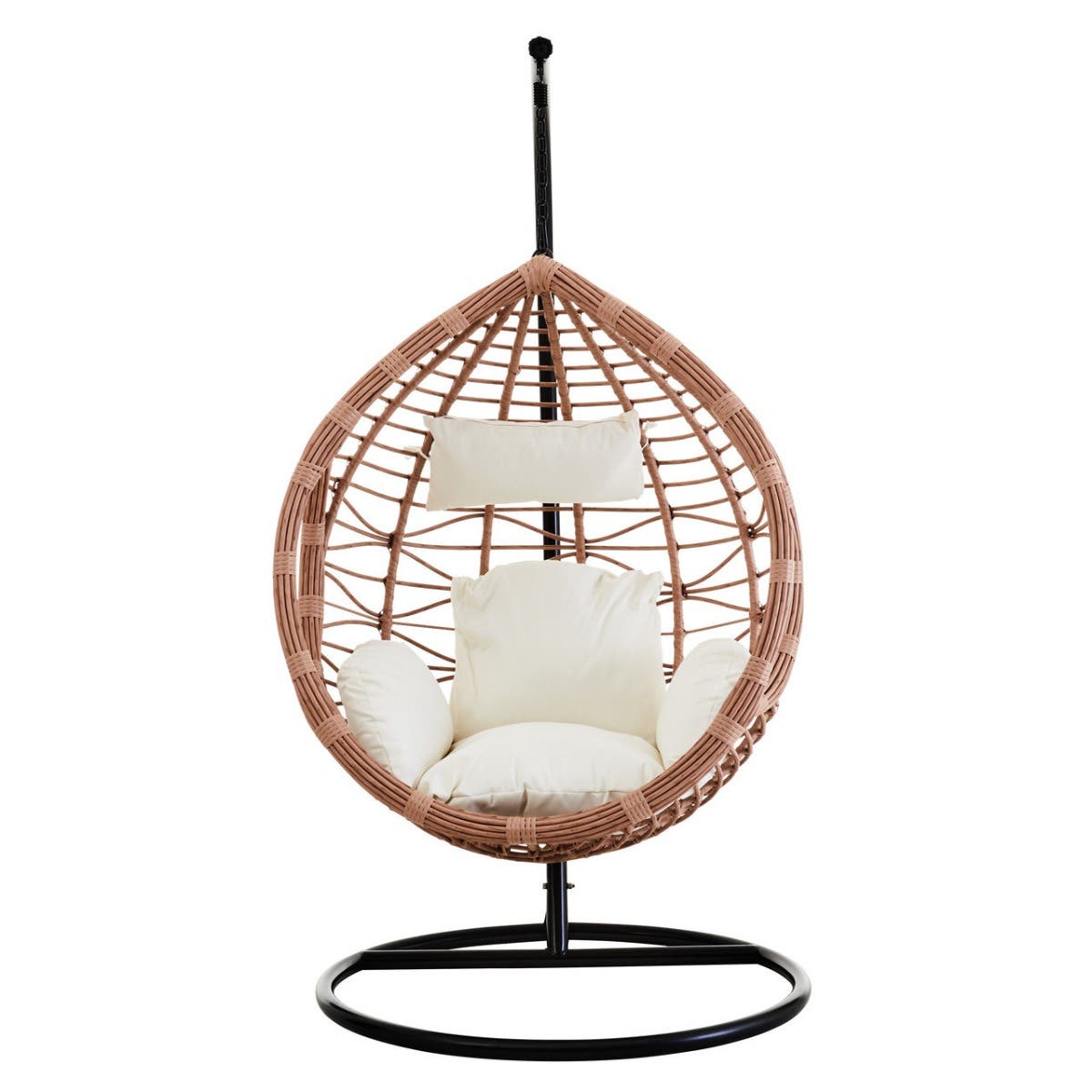 Bristol Rattan Effect Hanging Chair #colour_natural
