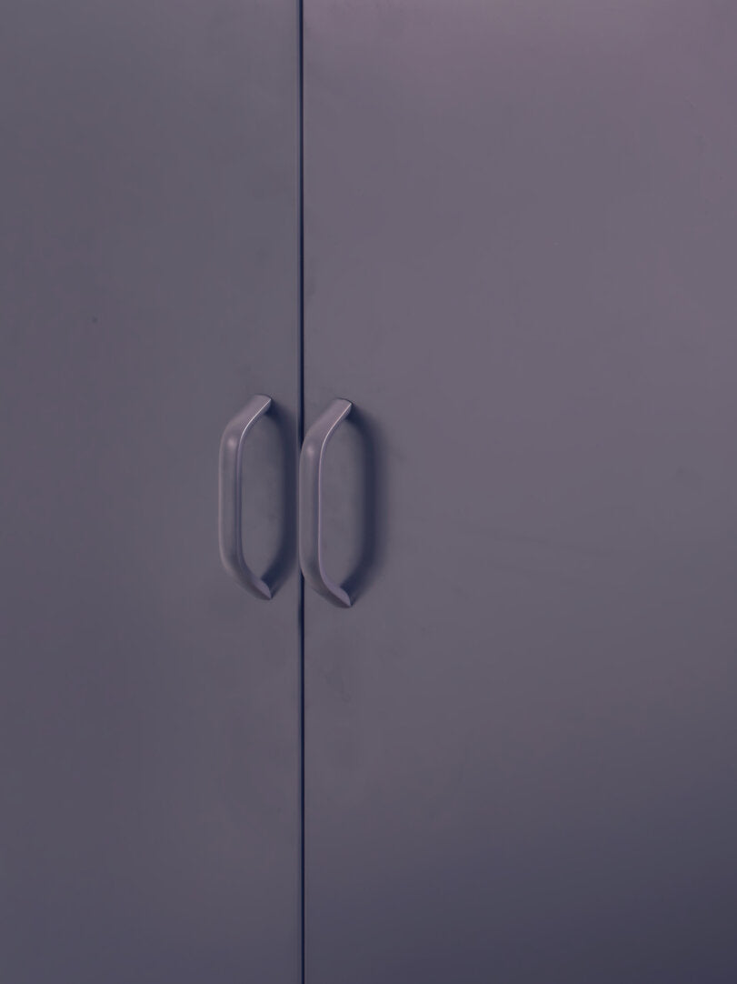 Granada Grey Two Door Locker Style Wardrobe