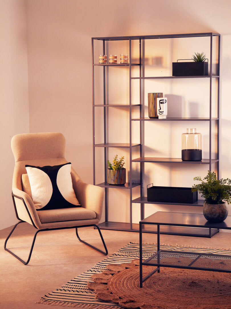 Oxford Grey Metal Multi Shelf Unit