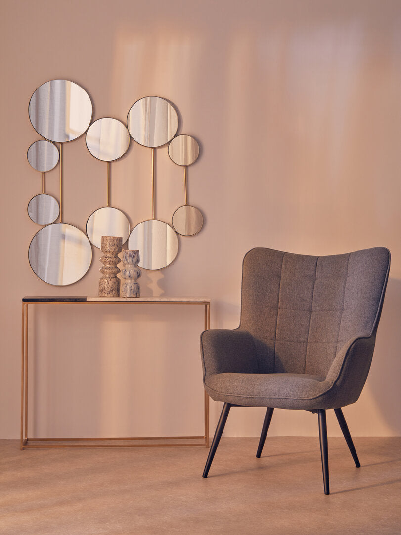 Richmond Grey Fabric Armchair