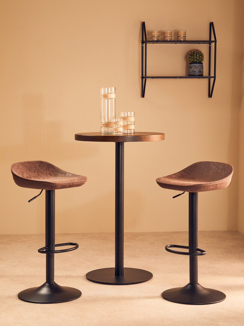 Devon Set Of Two Mocha Bar Stools