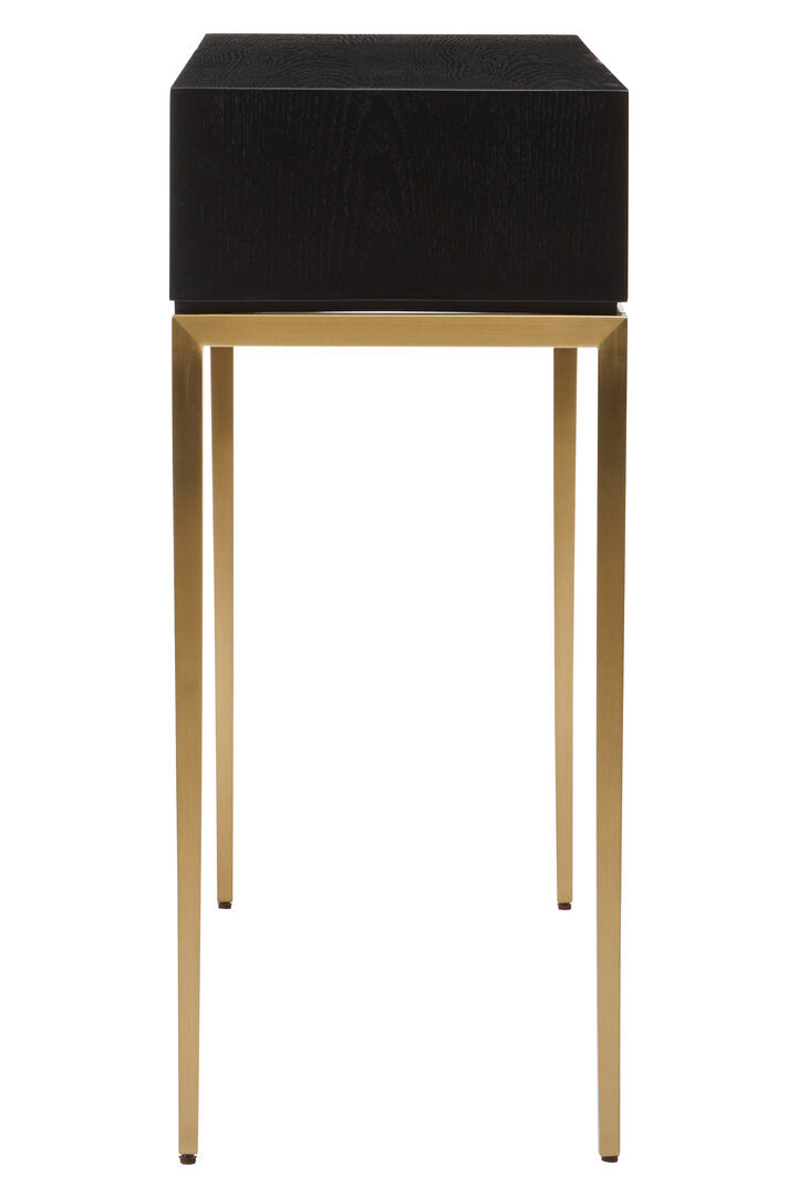 Valencia Shagreen Effect One Drawer Console Table