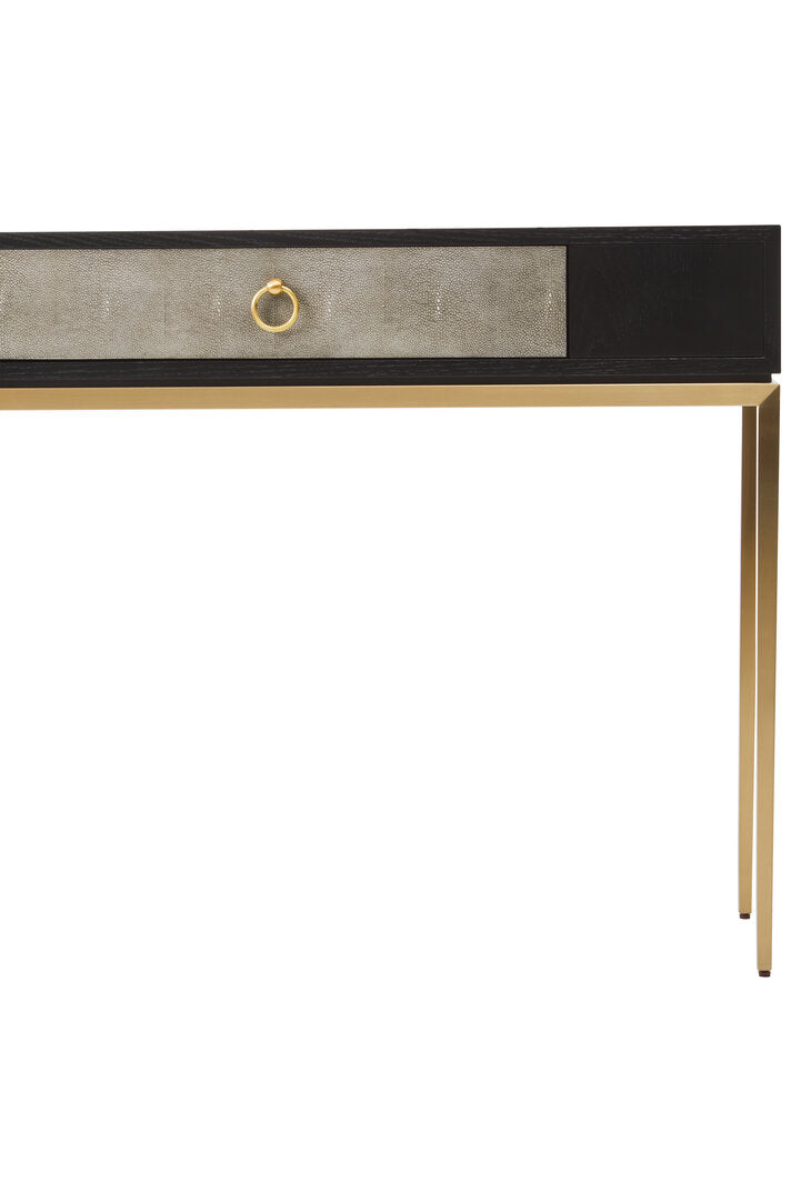 Valencia Shagreen Effect One Drawer Console Table