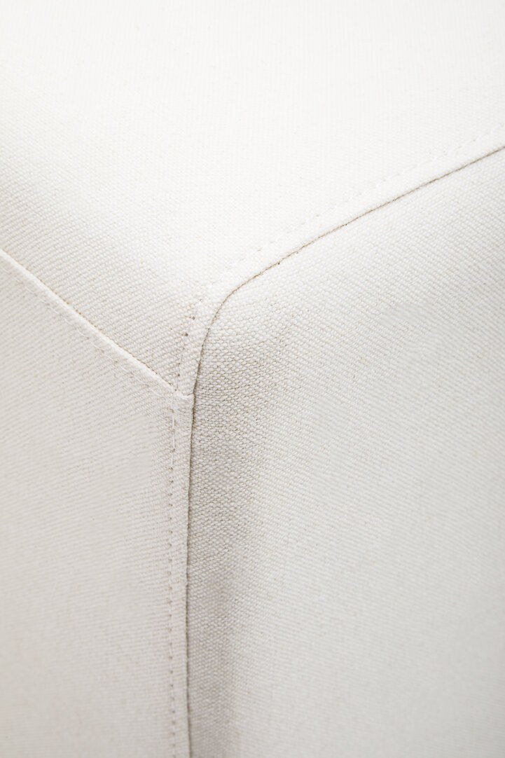 Naples 3 Seat Textured Fabric Cream Sofa