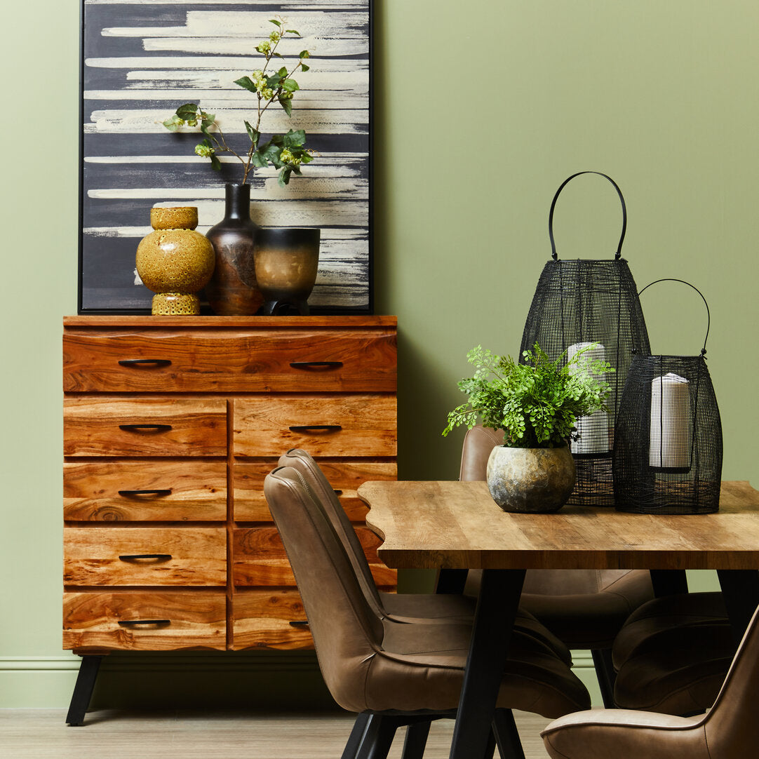 Florence 9 Drawer Acacia Chest