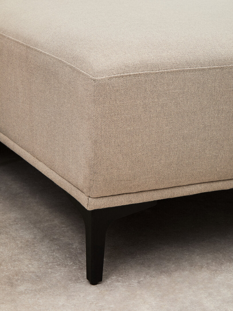 Cambridge 3 Seat Natural Fabric Right Chaise Sofa