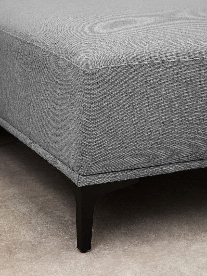 Cambridge 3 Seat Grey Fabric Right Chaise Sofa