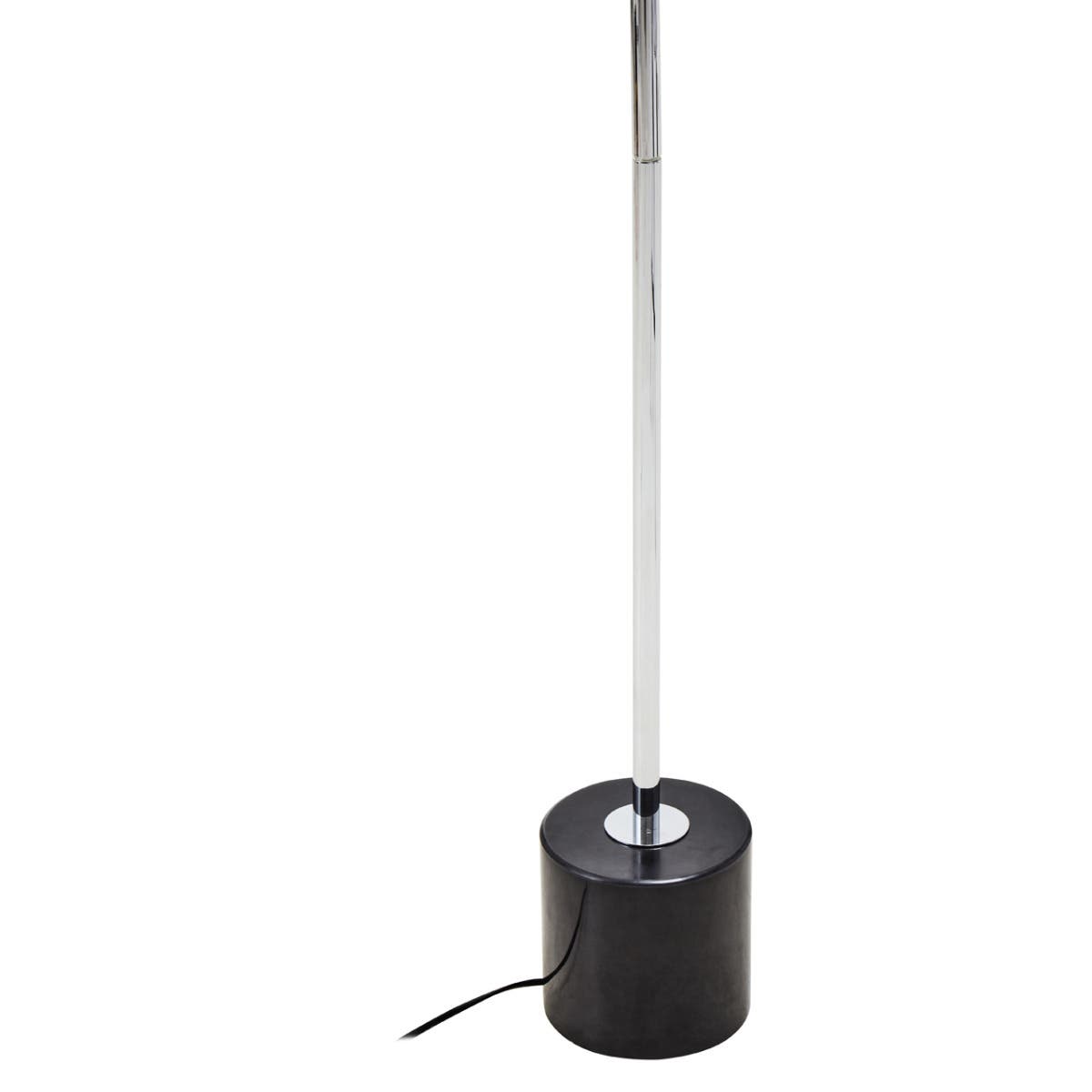 Siena Silver Finish Floor Lamp with Marble Base