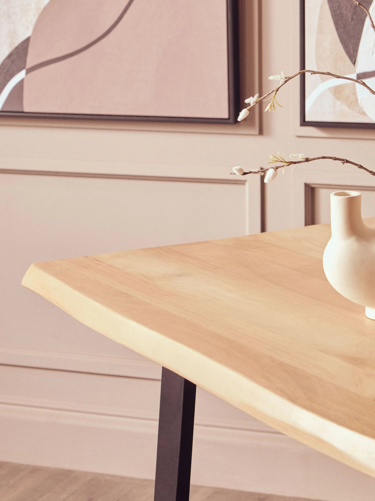 Seaford Mango Wood Live Edge Rectangular Dining Table