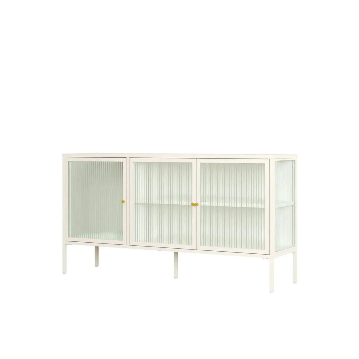 Ashford Metal Fluted Glass Door Sideboard