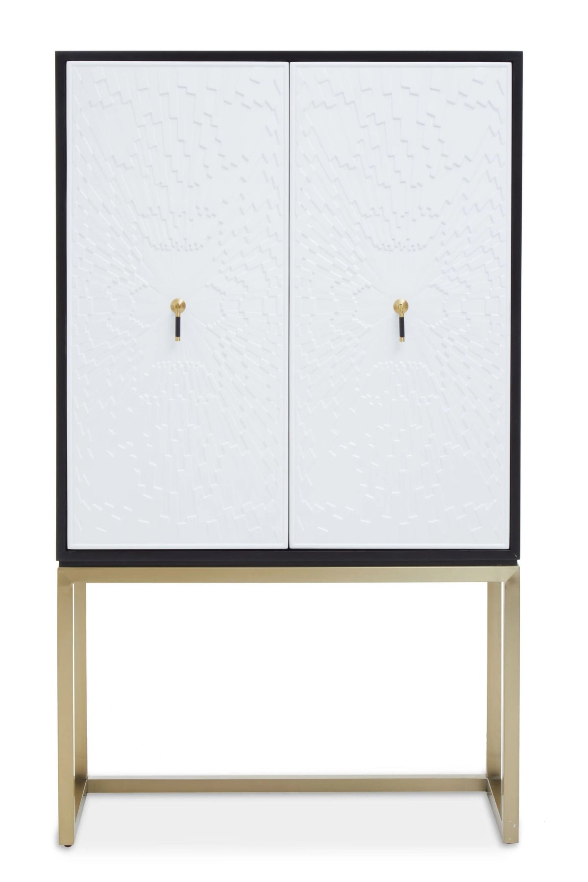 Cambridge Black and White Two Door Cabinet