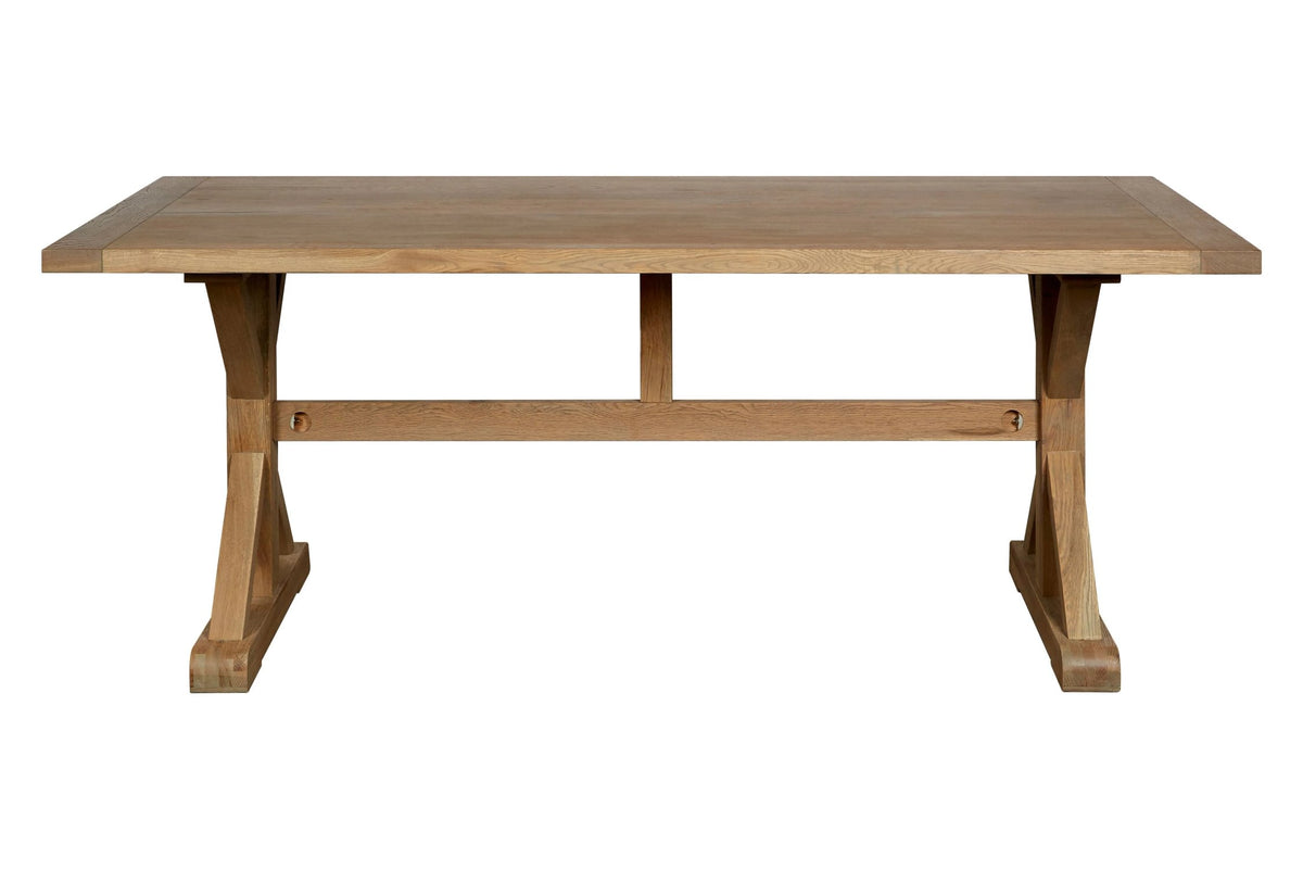 Cannes Grey Finish Oak Wood Dining Table