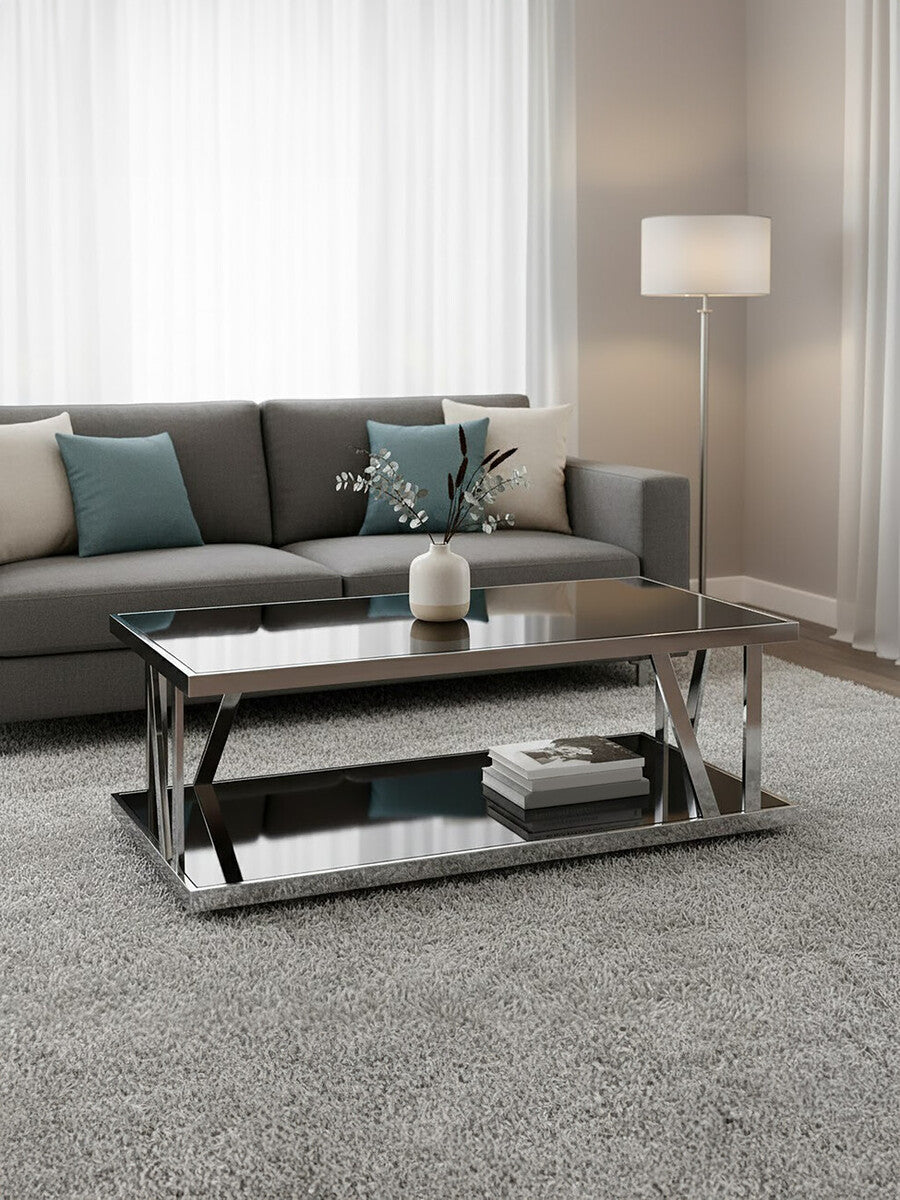 Monaco Rectangular Coffee Table with Glass
