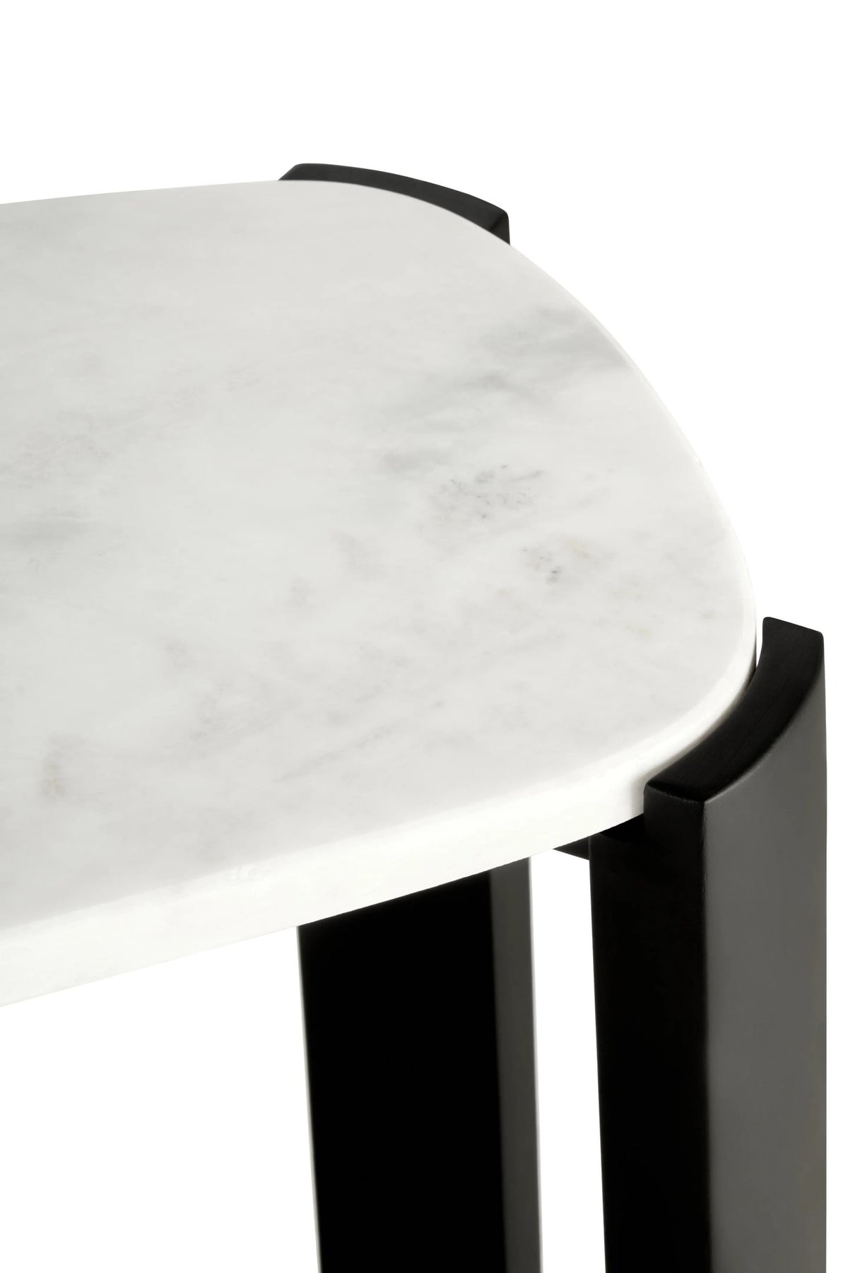 Yarm Marble Top and Acacia Wood Console Table