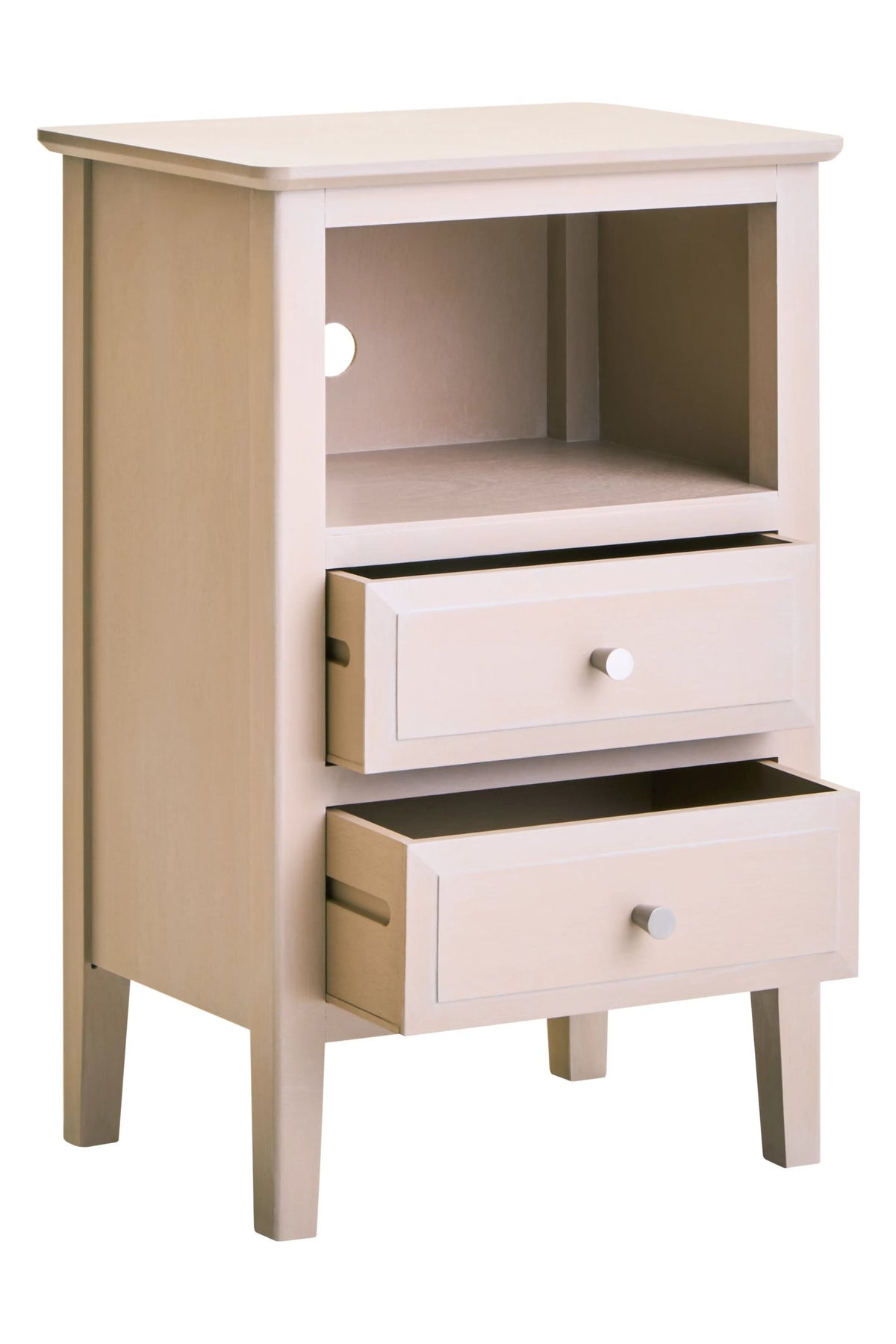 Savoy Two Drawer Wooden Side Table