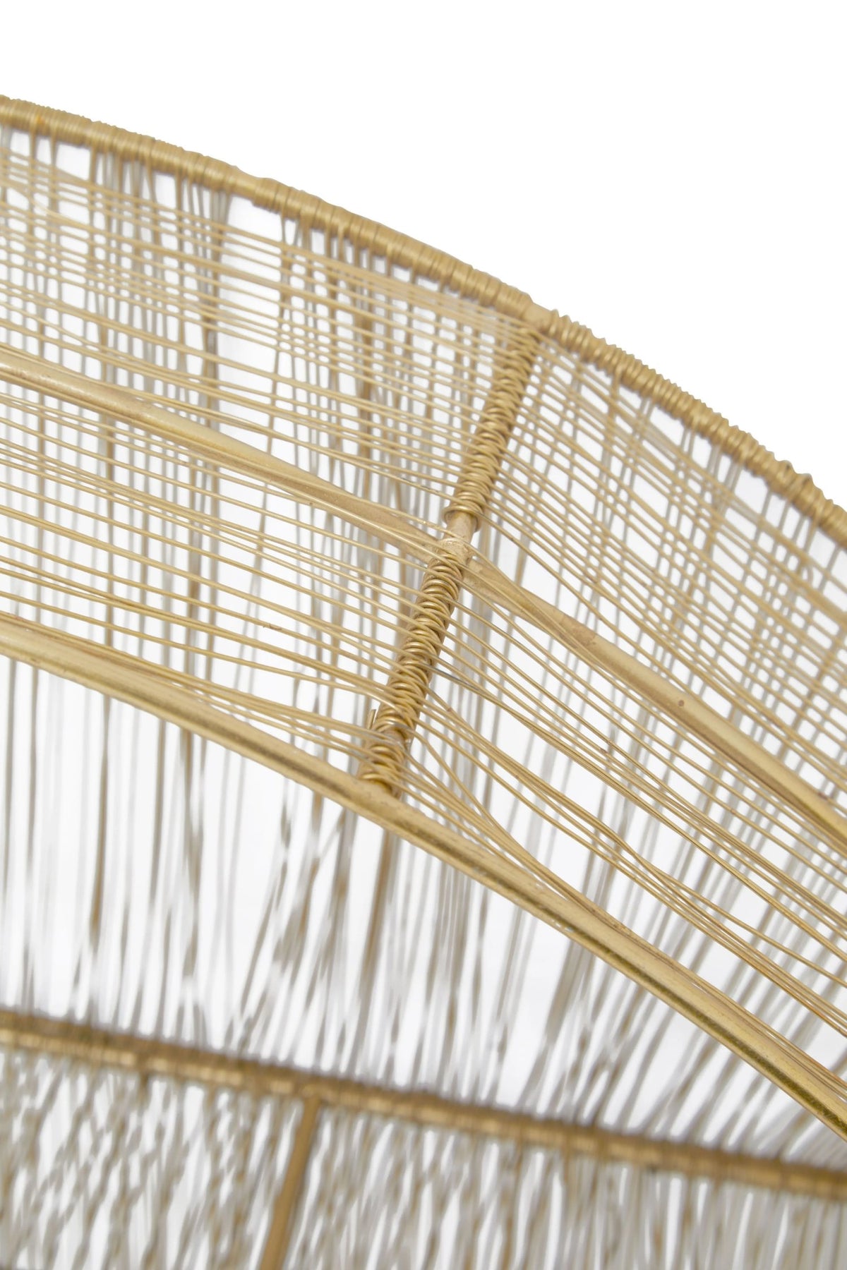 Wetherby Gold Wire Round Wall Shelf