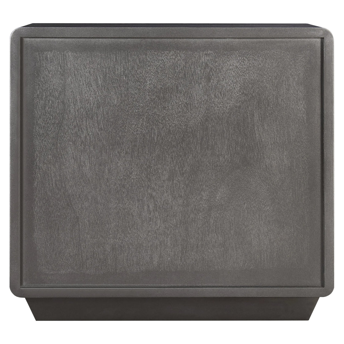 Rye Wood Veneer Two Drawer Bedside Table