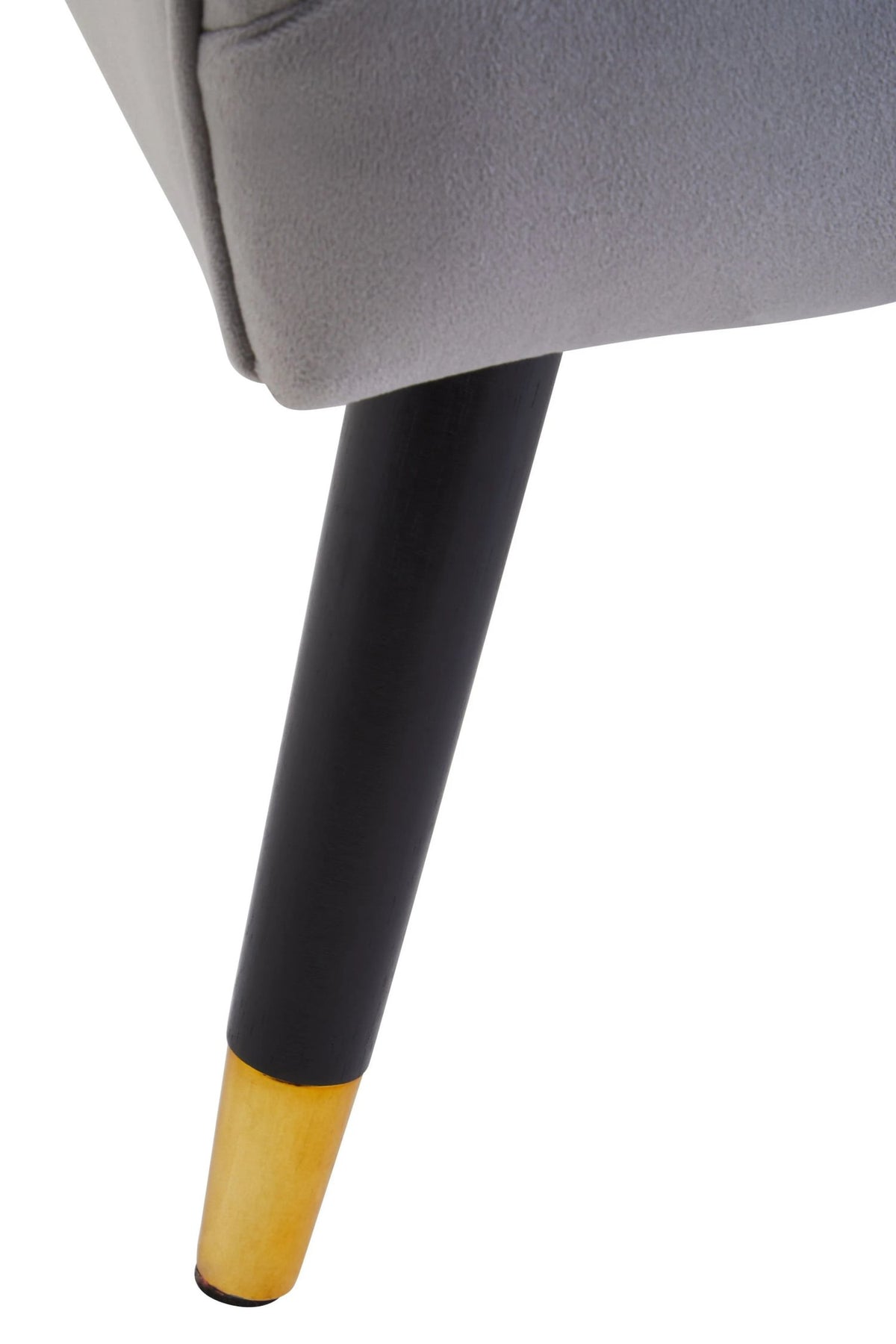 Regent Velvet Button Detail Chair #colour_grey