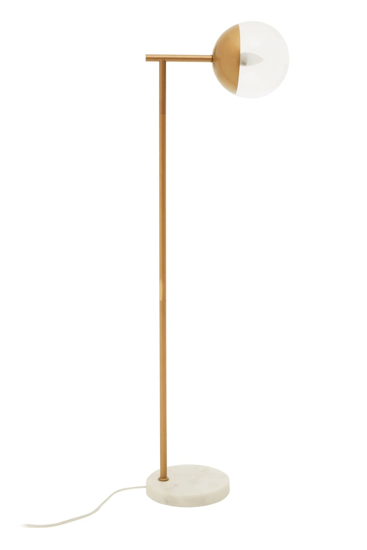 Siena Gold Finish Metal Floor Lamp