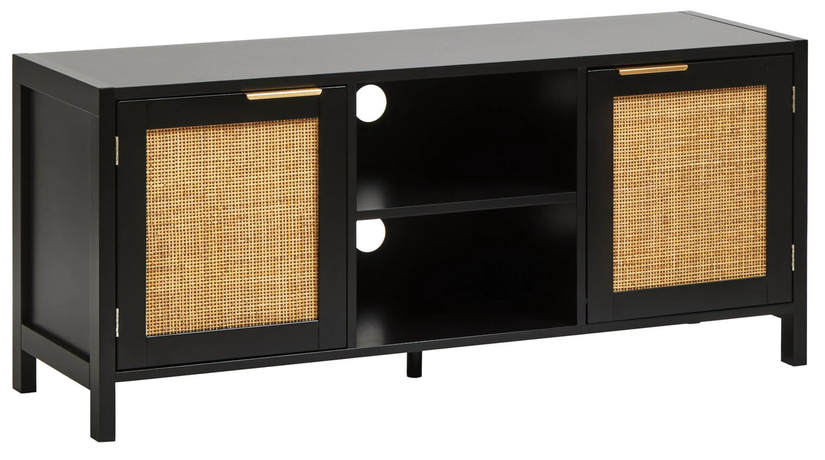 Como Rattan Media Unit #colour_black