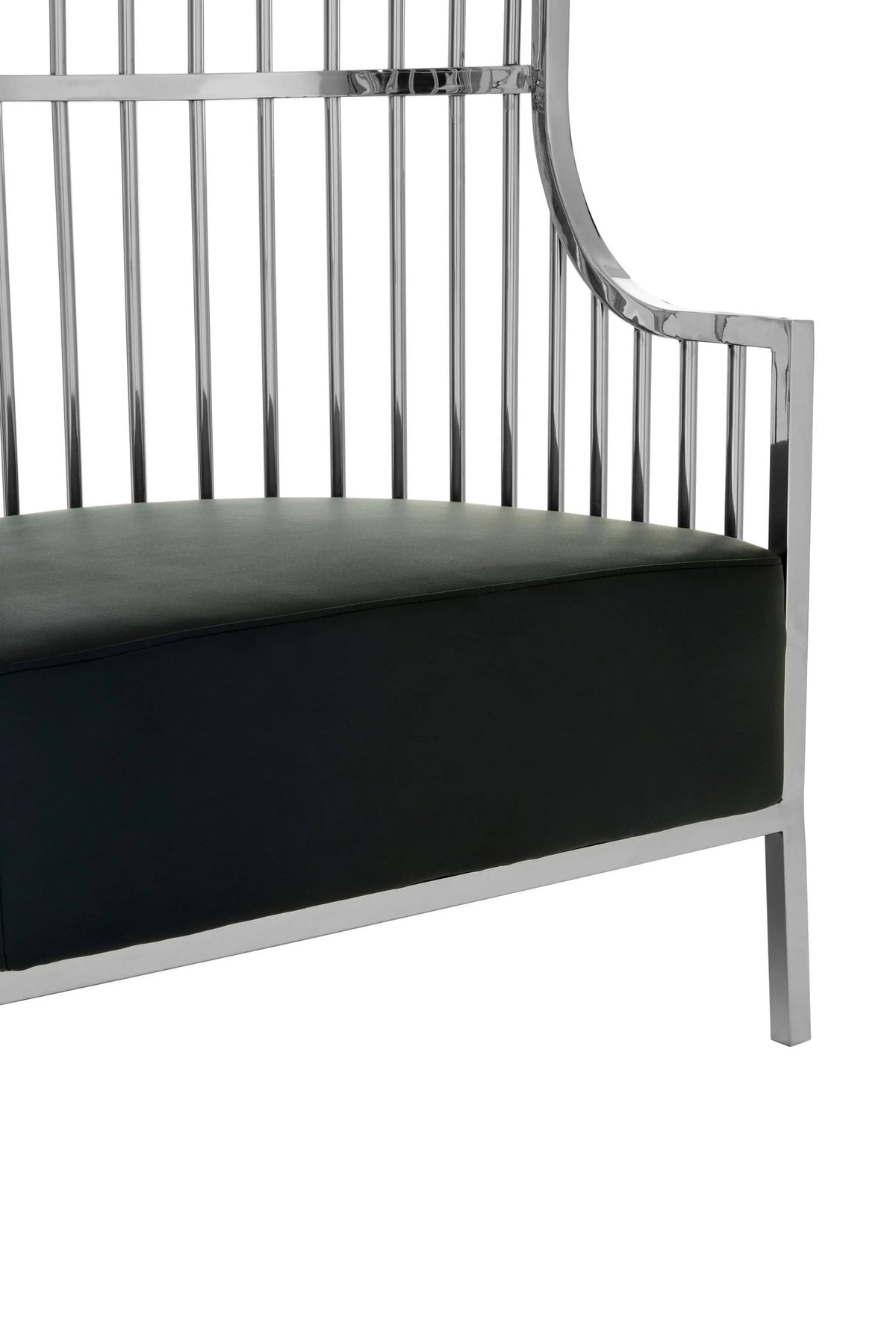 Notting Silver Finish Dome Cage Chair