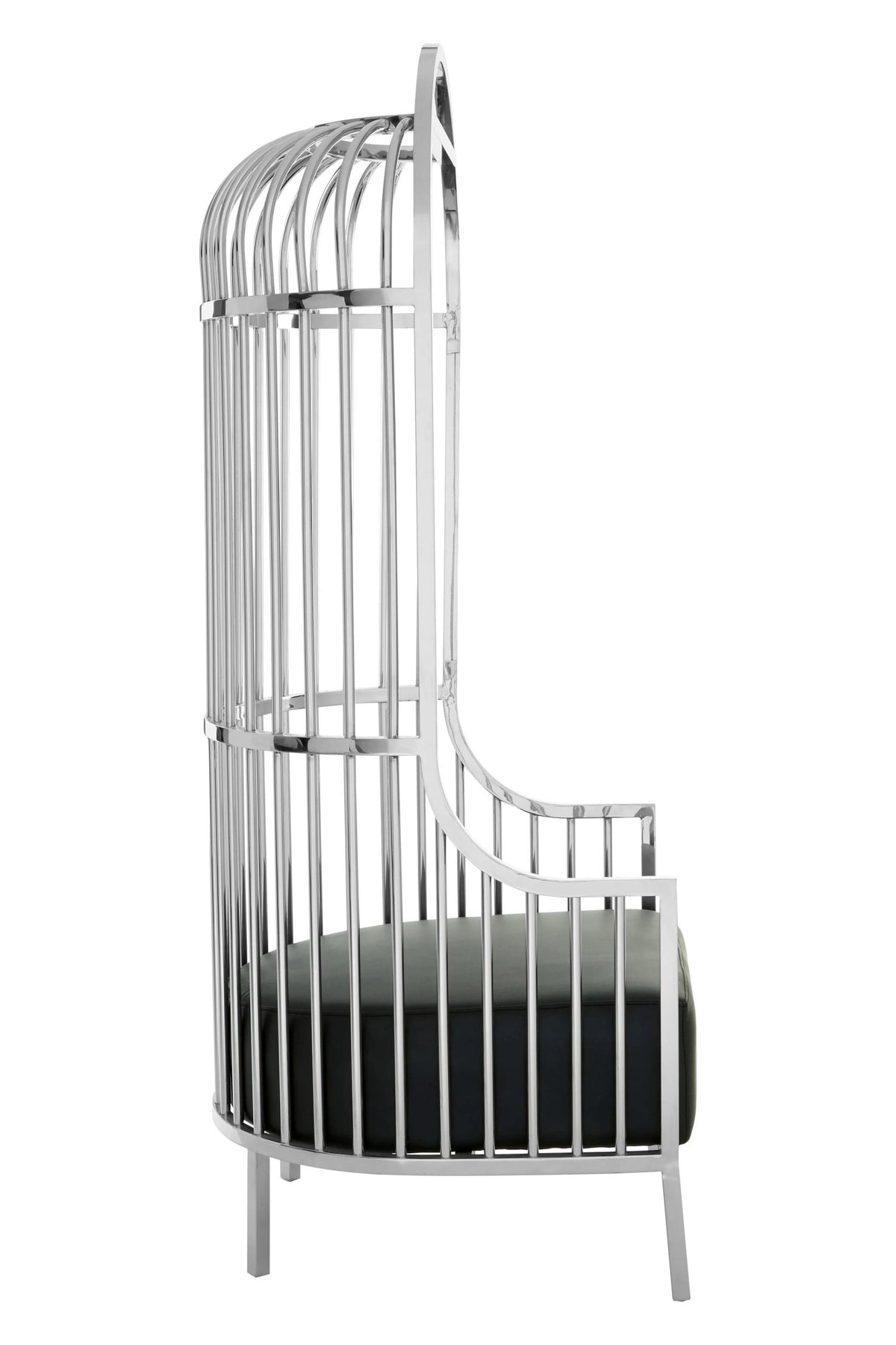 Notting Silver Finish Dome Cage Chair