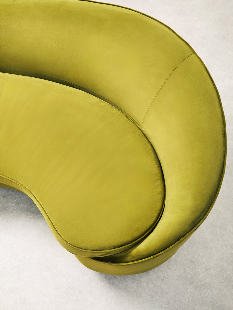 Brooklyn Three Seat Olive Velvet Sofa