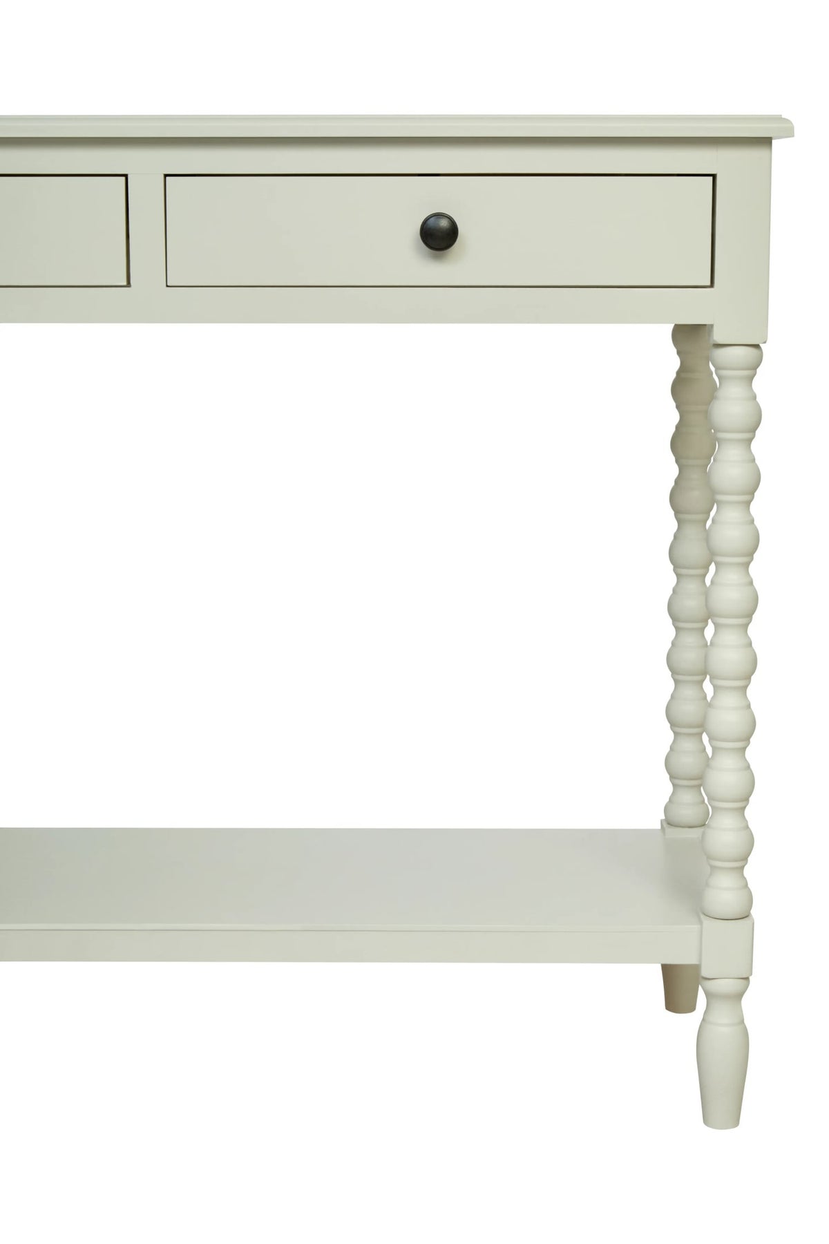Savoy Two Drawer Bobble Detail Wooden Console Table