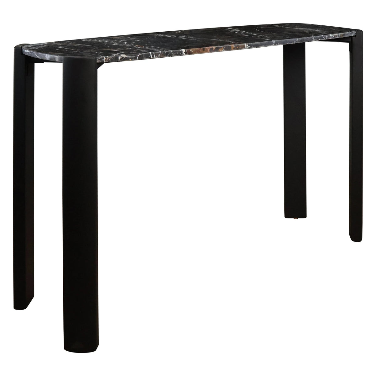 Yarm Marble Top and Acacia Wood Console Table