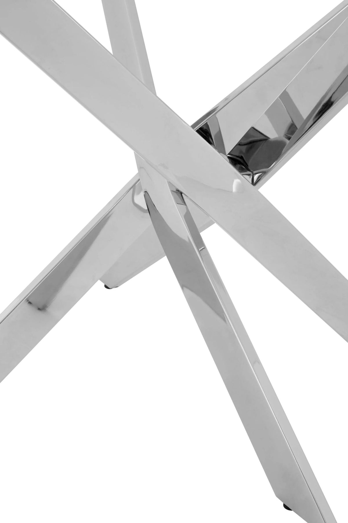 Aurora Round Dining Table #colour_chrome