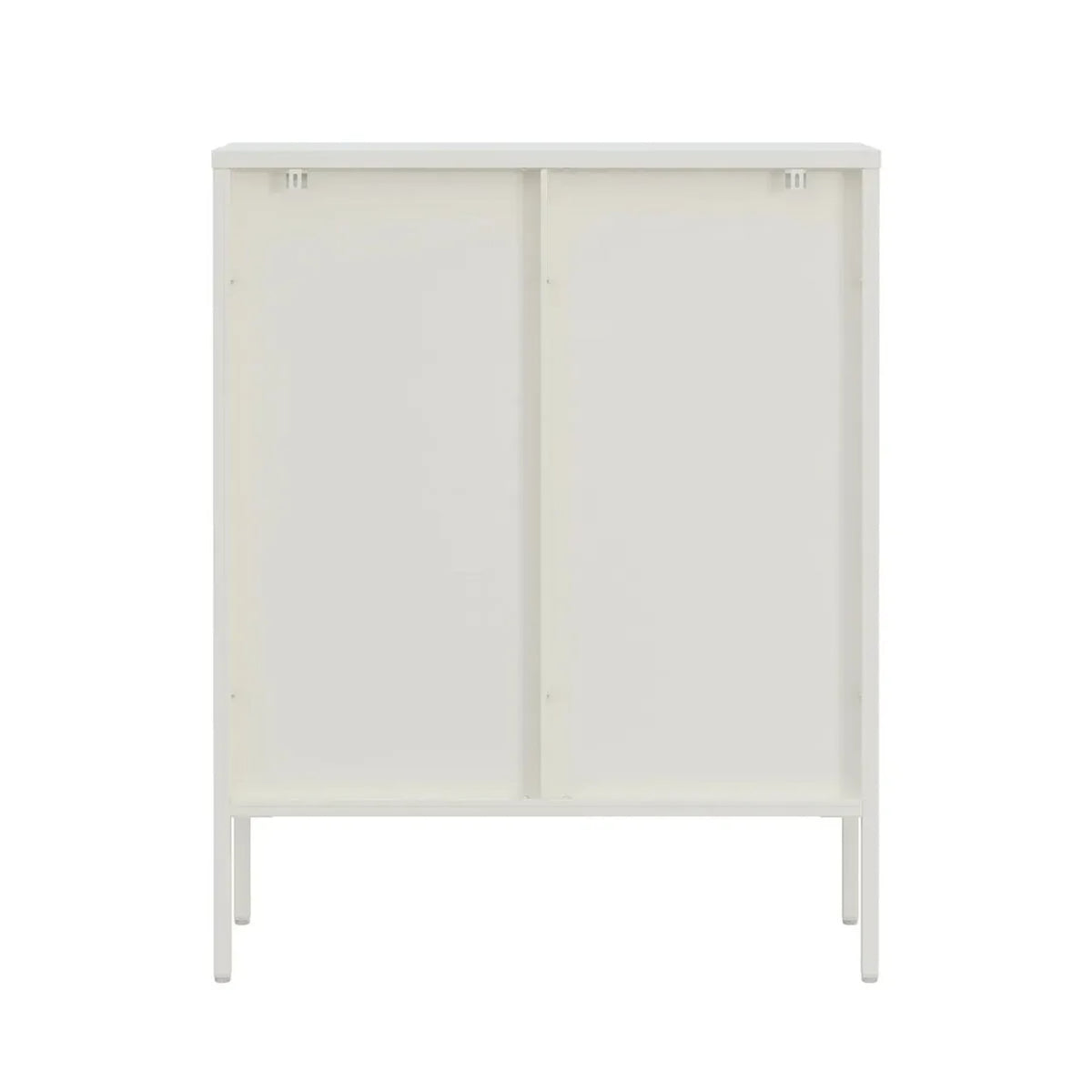 Ashford Metal and Fluted Glass Door Cabinet