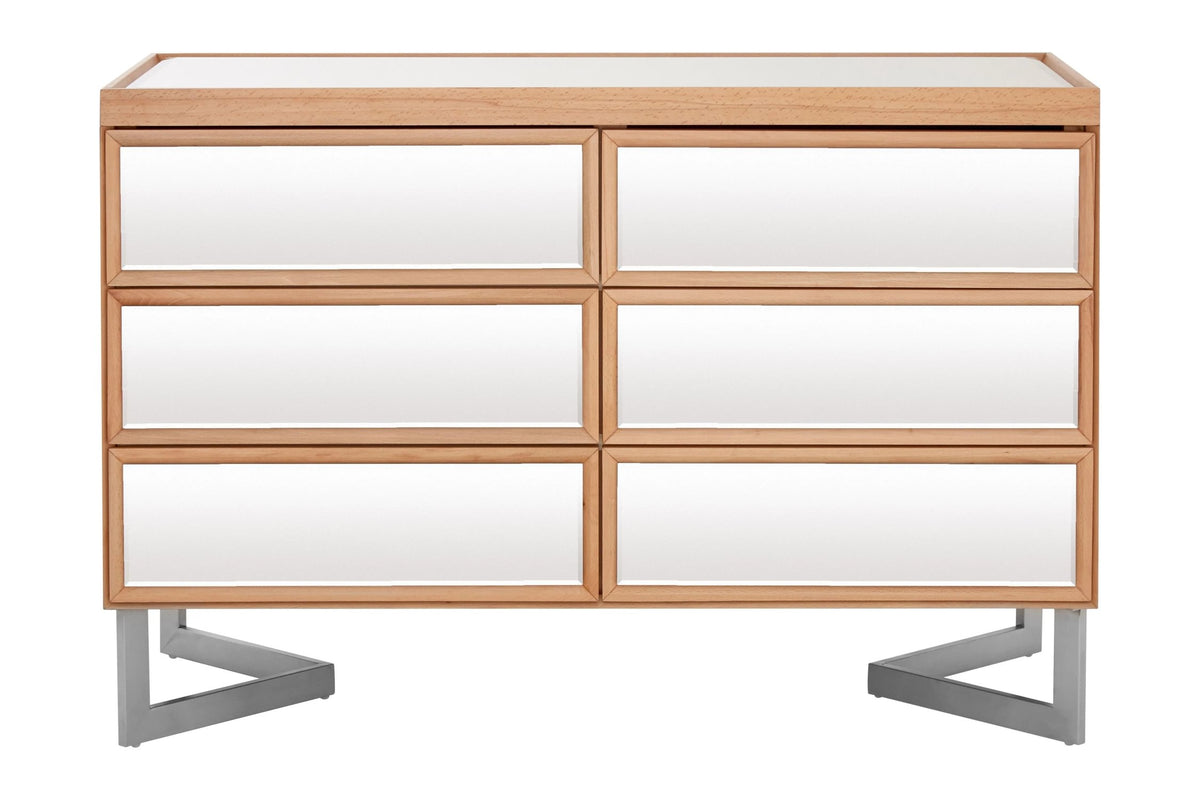 Vienna Mirrored 6 Drawer Chest